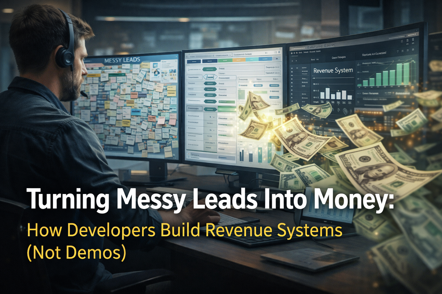 Turning Messy Leads Into Money: How Developers Build Revenue Systems (Not Demos)
